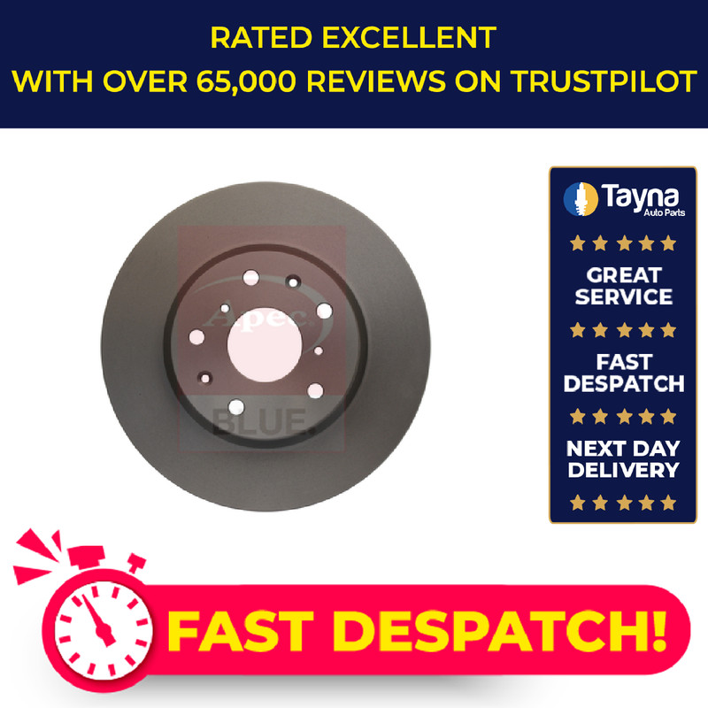 2x Brake Discs Pair Vented fits SUZUKI SX4 1.6 Front 2006 on M16A 280mm Set New