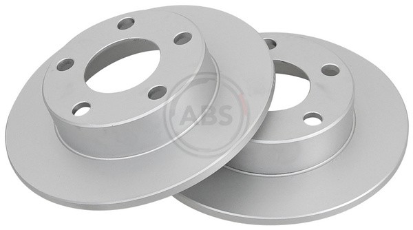 ABS 16442 Rear Brake Discs Pair 245mm Solid Fits Audi VW A4 Passat 8D0615601A