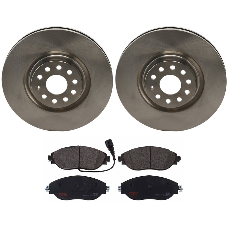 KIT-070624-127 TRW 2-Wheel Set Brake Disc and Pad Kits Front for VW GTI Jetta S3