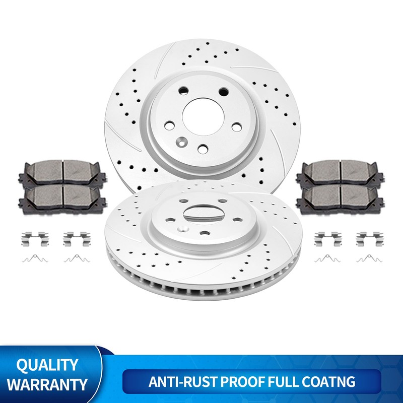 Fit for 2011 12-19 Ford Explorer 325mm Front Disc Brake Rotors Brakes Pads Kit