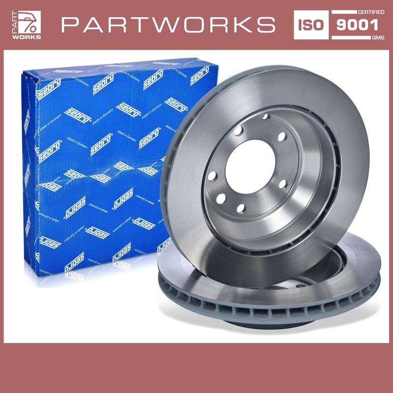2x Brake Discs for Porsche Cayenne 955 957 958 92A Rear