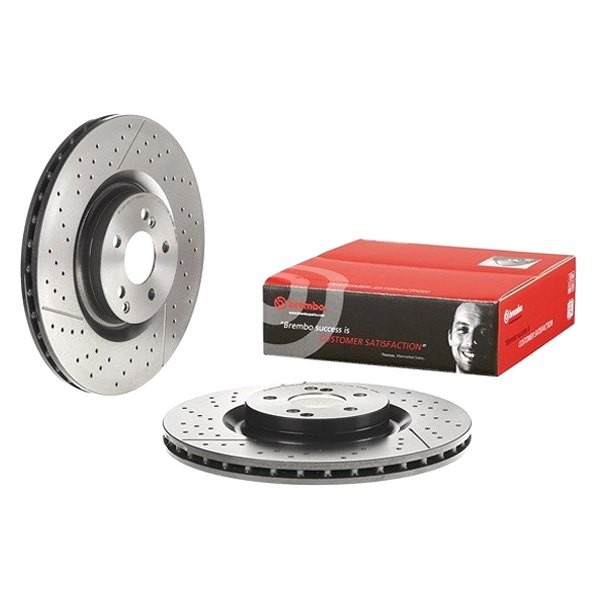 For Mercedes-Benz AMG GT 53 19-22 UV Coated Series Plain Vented Rear Brake Rotor