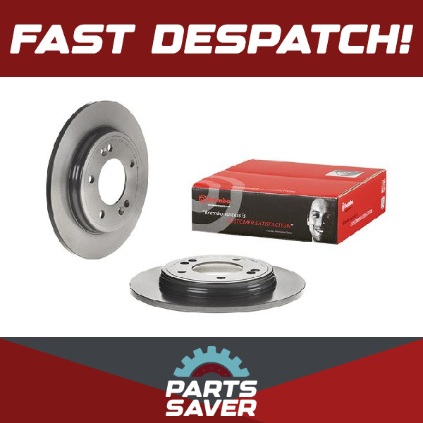 2x Brake Discs Pair Solid fits KIA CERATO 1.6 Rear 2018 on G4FG 262mm Set Brembo