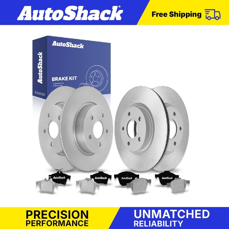 Front Rear Brake Rotors Premium Pads for Ford, C-Max 2013-2018, FWD L4 2.0L