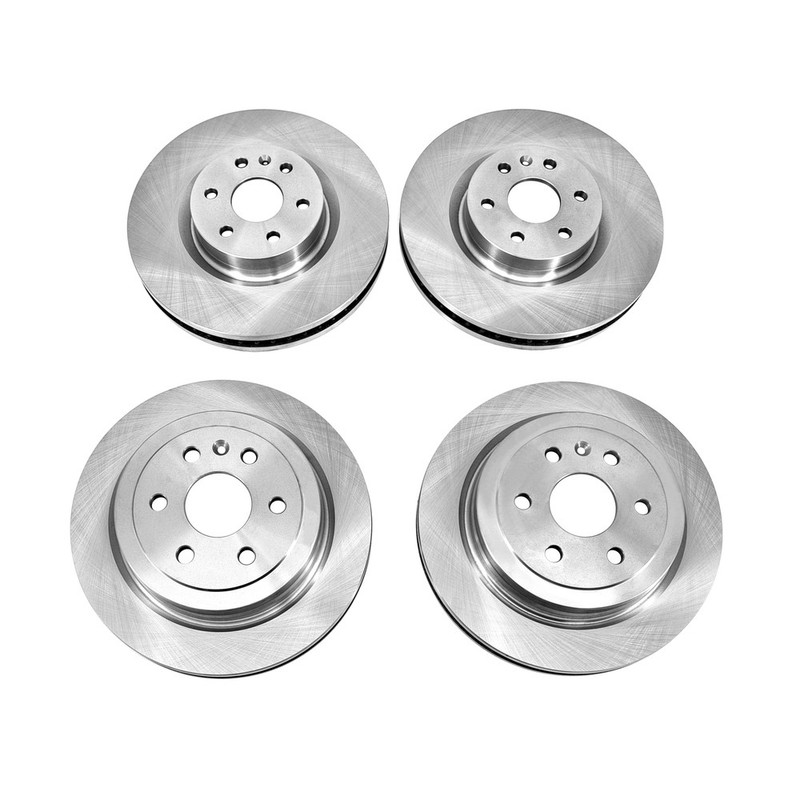 For 2010-2013 2014 2015 2016 Cadillac SRXFront Rear Rotors + Ceramic Brake Pads gallery