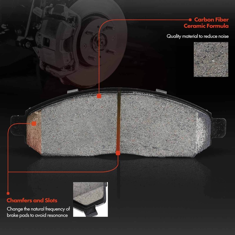 Front Disc Brake Rotors & Ceramic Brake Pads for Nissan Frontier Xterra Suzuki gallery