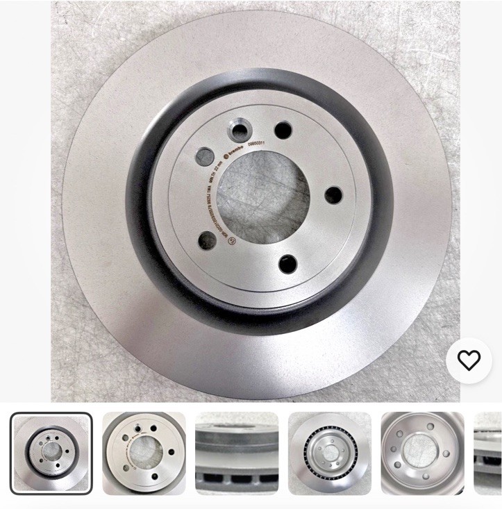 Open Box-Brembo (09.B503.11) Rear Brake Rotor 14-20 Range Rover UV Coated