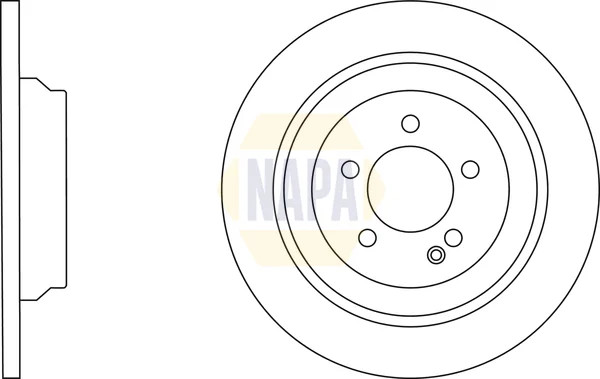 2x Brake Discs Pair Solid fits MERCEDES V250 W447 2.2D Rear 2014 on OM651.950 gallery