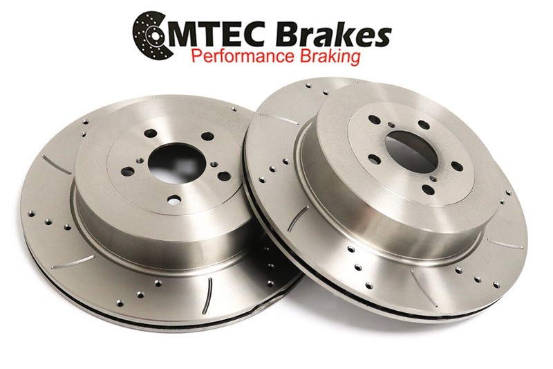Front Rear Brake Discs For Impreza STi 2.5 05-07 5x114.3mm PCD MTEC gallery