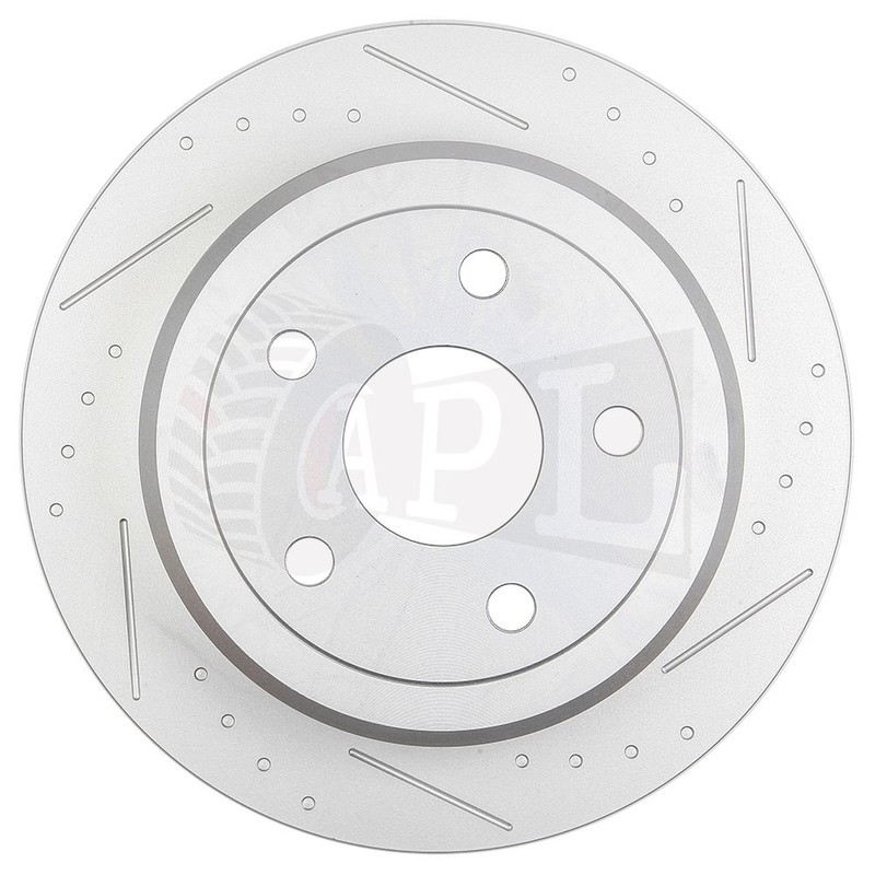 Rear Brake Discs Rotors + Ceramic Pads For 2007 08 09 10 11 2012 Jeep Wrangler gallery