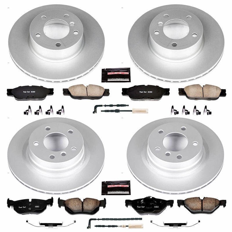 CRK2890 Powerstop Brake Disc and Pad Kits 4-Wheel Set Front & Rear for 325 325i gallery