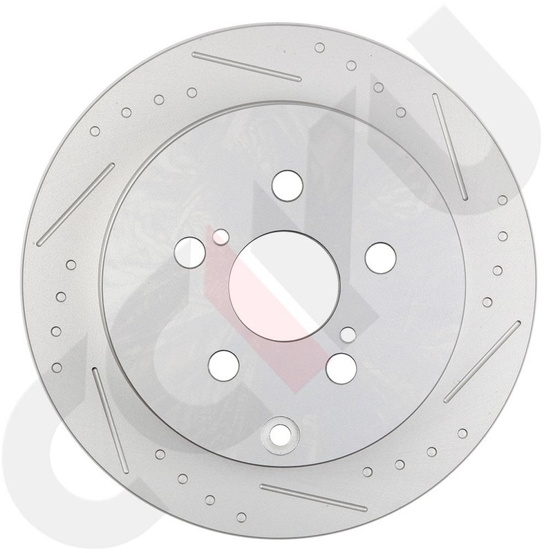 Rear Performance Drilled Slotted Brake Rotors For Pontiac Vibe 2003 - 2006 GT gallery