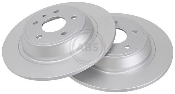 2x Abs 18392 Rear Solid Brake Discs 302mm Fits Ford Mondeo 2016293