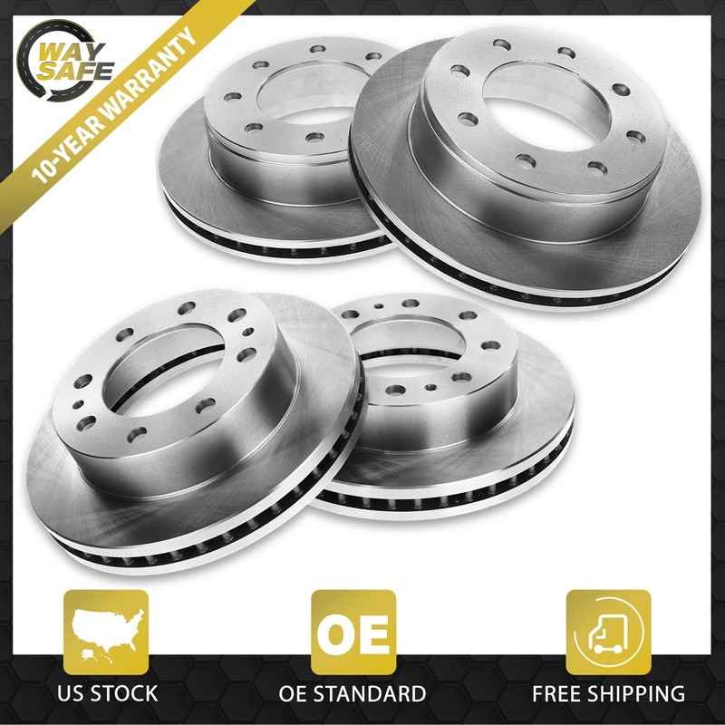 Front Vented Brake Disc Rotors Kit for Chevrolet Express 2500 GMC Savana 2500