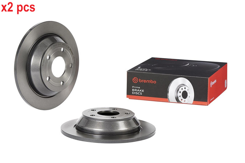 X2 PCS L&R SIDES FITS FORD PUMA 1.0 ECOBOOST BRAKE DISC 08.E955.11 BREMBO