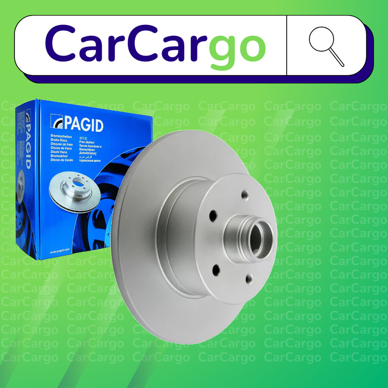 Pagid Solid Front Brake Discs Pair For VW Transporter 1.6 TD 1984-1992 278 mm
