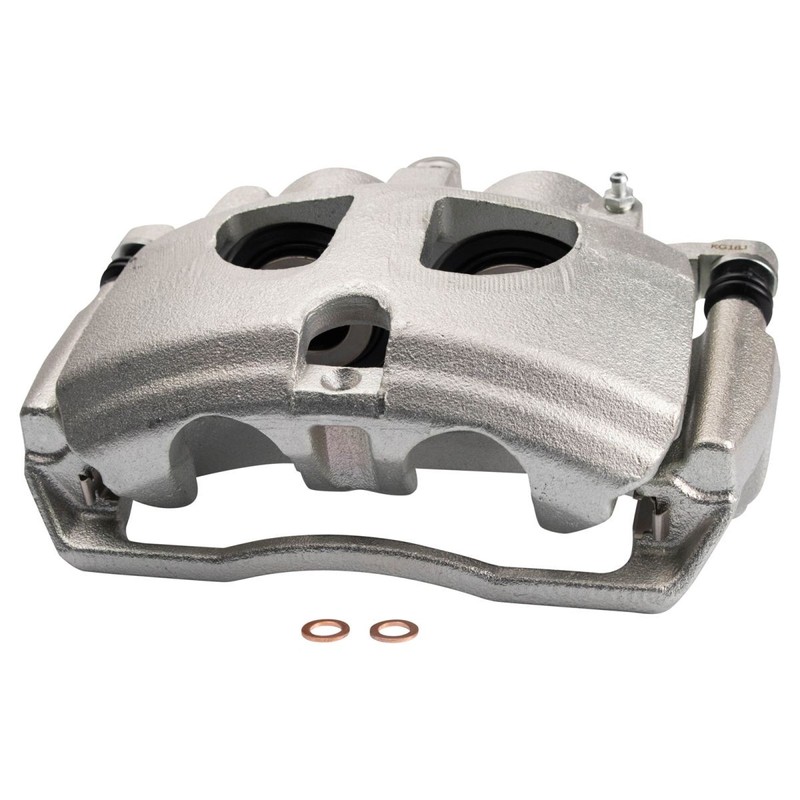 TRQ Rear Brake Calipers Ceramic Pads & Rotors Fits 09-10 Ram 3500 11-18 Ram 3500 gallery