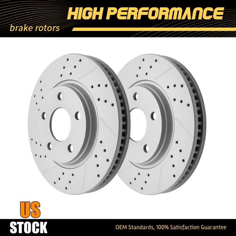 297mm Front Drilled Brake Rotors For Buick Allure Pontiac Grand Prix Terraza