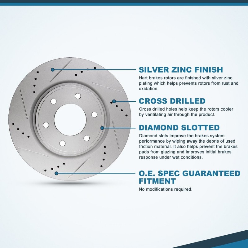 Front Brake Rotors 355 mm Ceramic Pads Fits For GMC Sierra 2500 3500 HD (RWD) gallery