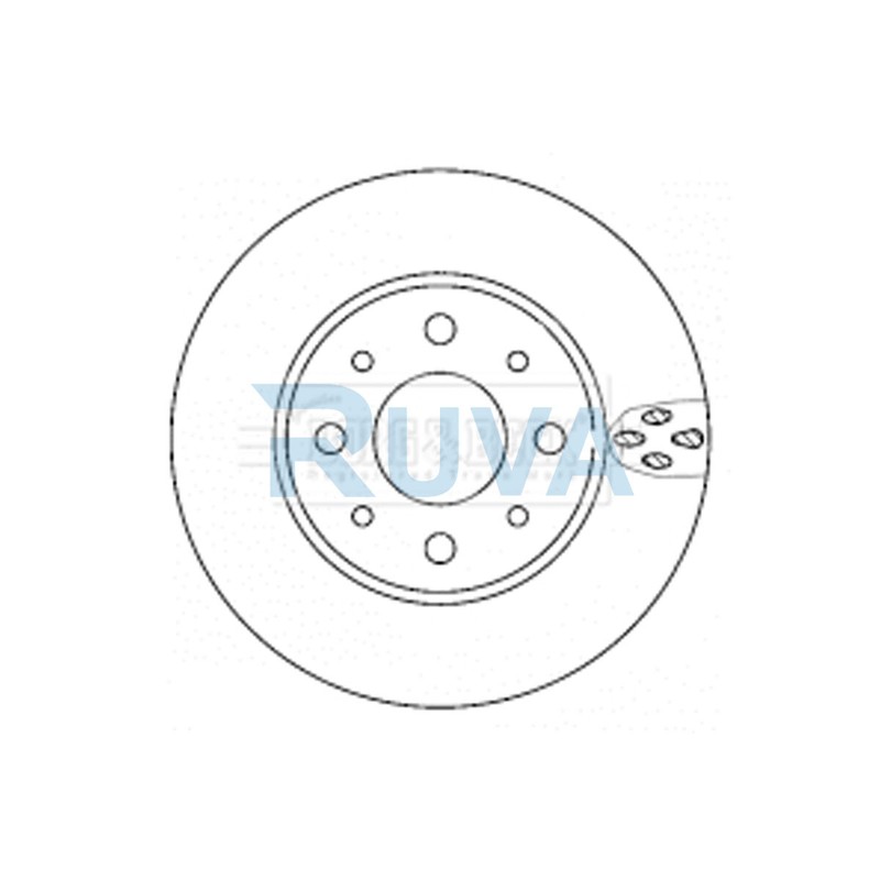 Fits Fiat Panda 500 Ford Ka 1.2 D dCi 1.4 Ruva Front 1x Brake Disc 51742727