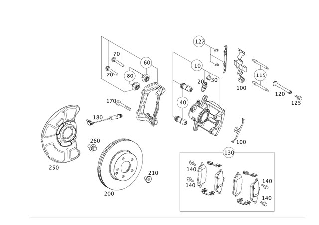 Genuine Mercedes-Benz Disc Brake Rotor Front 212-421-05-12 gallery