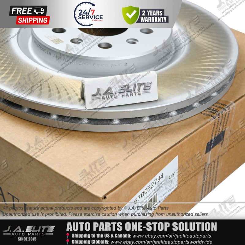 4pcs Front & Rear Brake Rotor Without Holes fit Maserati Ghibli Quattroporte -16 gallery