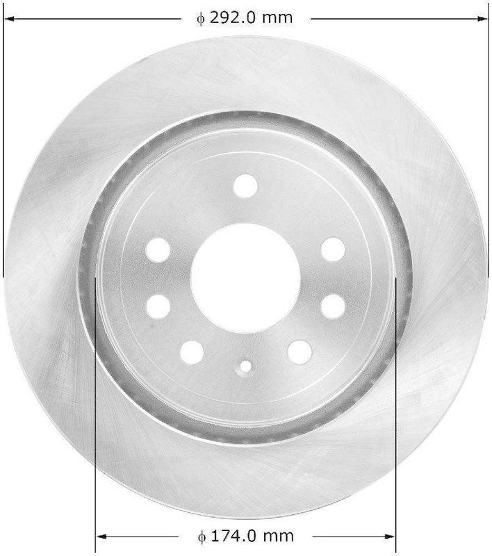 Disc Brake Rotor-Premium Brake Rotor Bendix PRT5810 fits 06-07 Saab 9-3