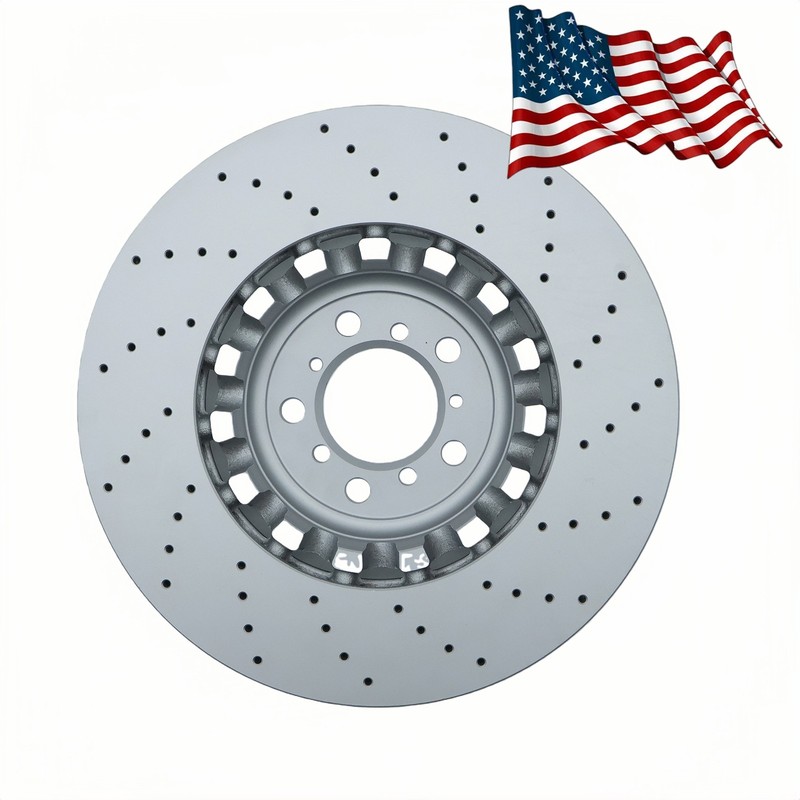 Set of 2 Front 380mm Brake Disc Rotors For 2015-2020 BMW F80 F87 F82 M2 M3 M4 US gallery