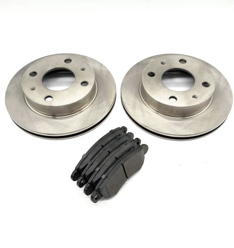 Front Brake/Rotor Brake Pad Combo Set fits Subaru Sambar KS3 KS4 KV3 KV4