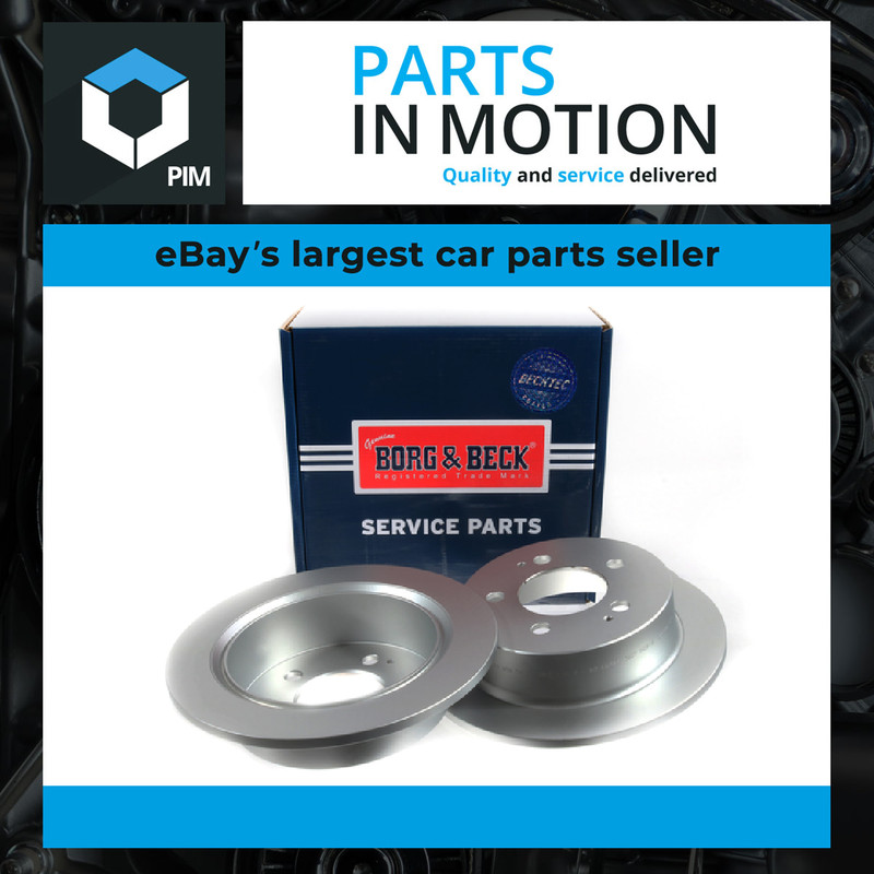 2x Brake Discs Pair Solid fits SSANGYONG ACTYON Mk1 2.0D Rear 2005 on With ABS