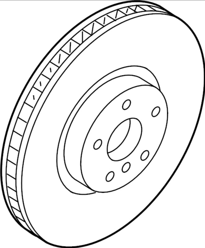 BMW Rear Brake Disc Rotor – 34-21-6-860-927 – For 740e xDrive, 740i & More