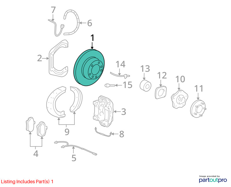 Porsche 996 997 911 Rear Left or Right Brake Disc Rotor 1999 - 2012 OEM gallery