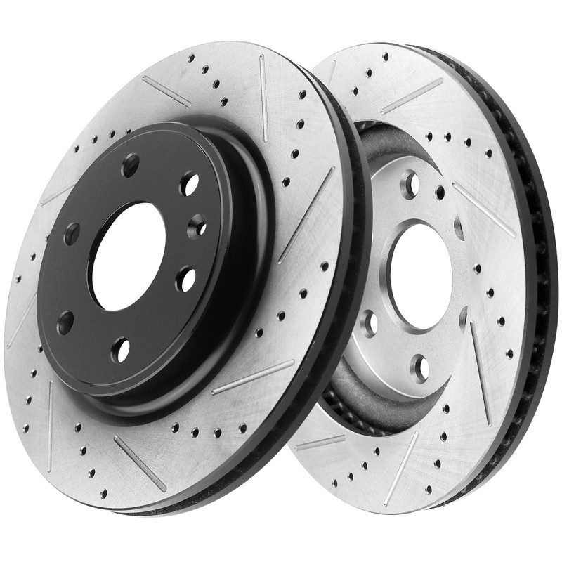 Front Disc Rotors and Ceramic Brake Pads Kits For Chevrolet Traverse 2009-2017 gallery
