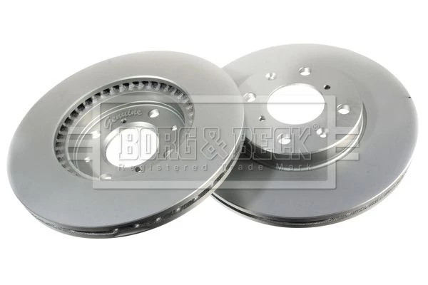 Borg & Beck BBD4537 Front Brake Discs Pair 252mm Vented Fits Opel Suzuki Agila gallery