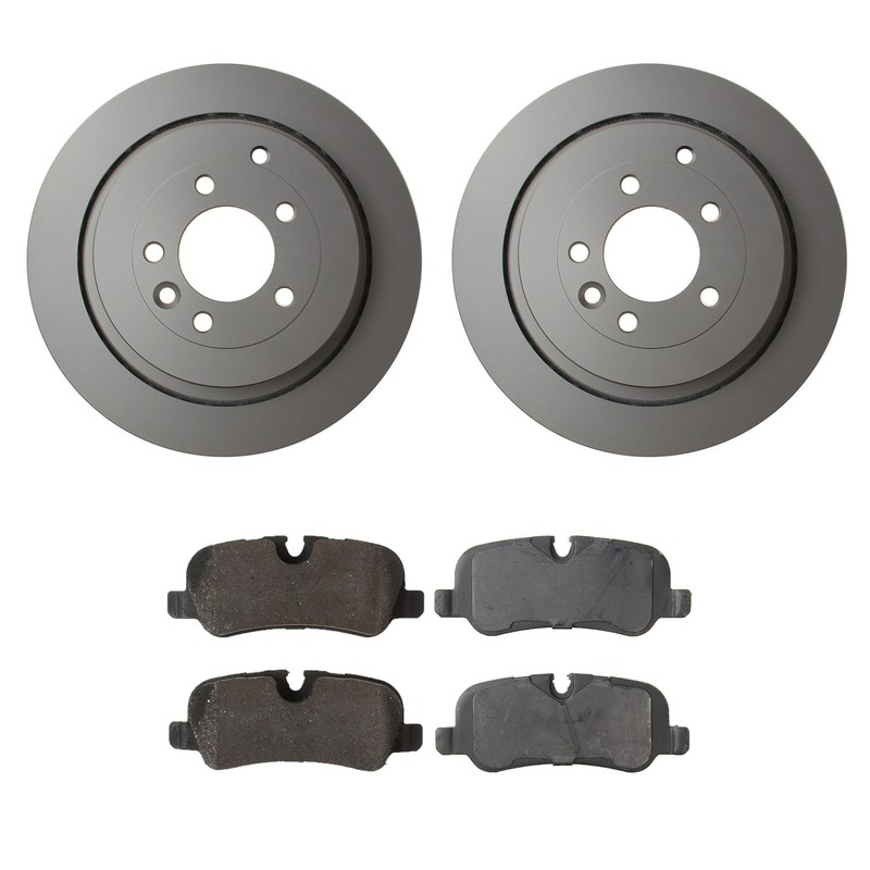 Hella Rear Rotors Low-Met Disc Brake Pad Kit For LR3 05-09 Ranger Rover 06-13