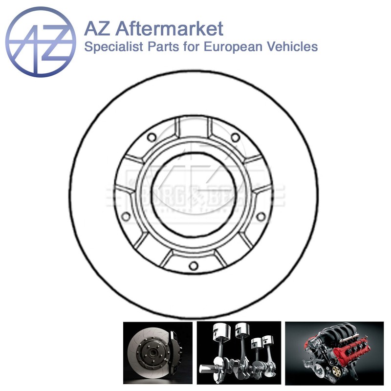 Fits Ford Transit 2006-2014 2.2 dCi AZ Rear 1x Brake Disc 1371421