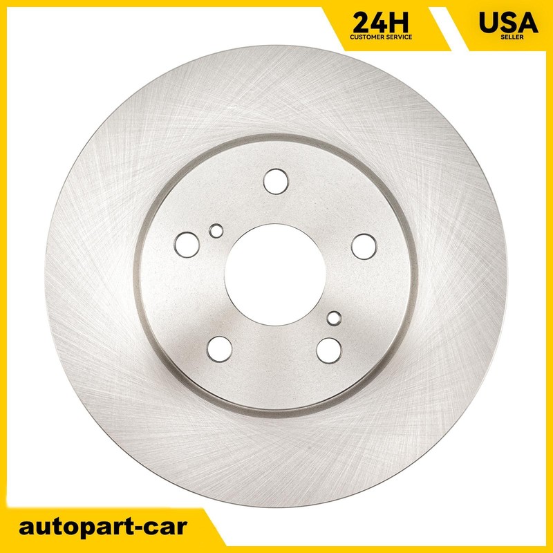 Front Vented Brake Rotor 296mm Coated Fits 2004-2010 Toyota Sienna 980077R2