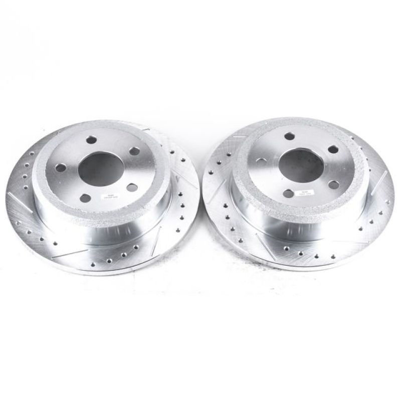 PowerStop AR8382XPR Evolution Performance Rear Drilled & Slotted Rotors (Pair)