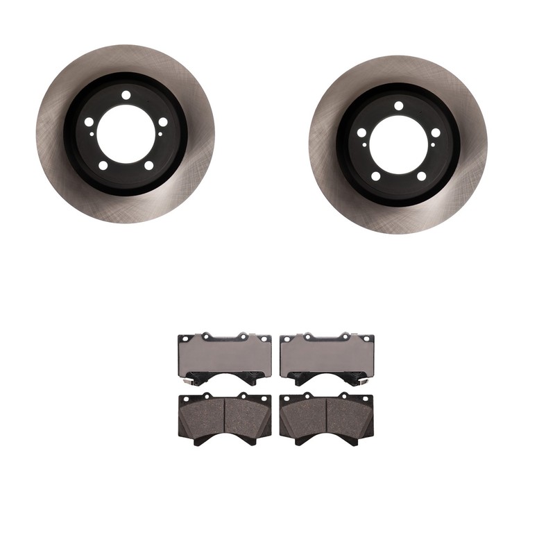 Advics 354mm Front Vented Rotors & Ceramic Disc Brake Pad Kit for LX570 Tundra