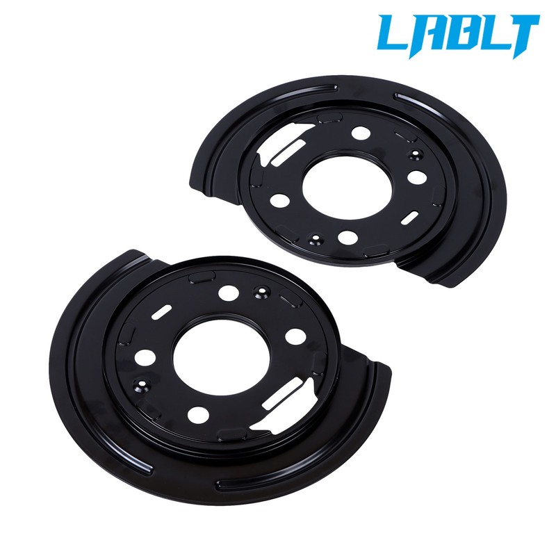 LABLT 2× Brake Backing Plate Dust Shield For Chevy Avalanche GMC Yukon 1999-06 gallery