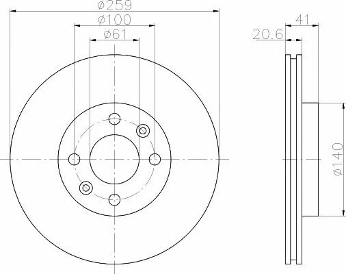 TEXTAR Front BRAKE DISCS & BRAKE PADS for RENAULT LOGAN I 1.6 2007-on gallery