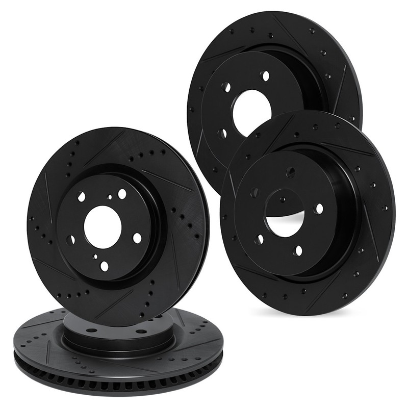 WHPN2-45000 R1 Concepts Brake Discs 4-Wheel Set Front & Rear for Buick LaCrosse