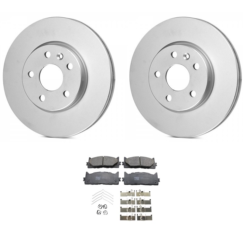 Bosch QuietCast Front Rotors TRW Pro Ceramic Disc Brake Pad Kit For Avalon Camry