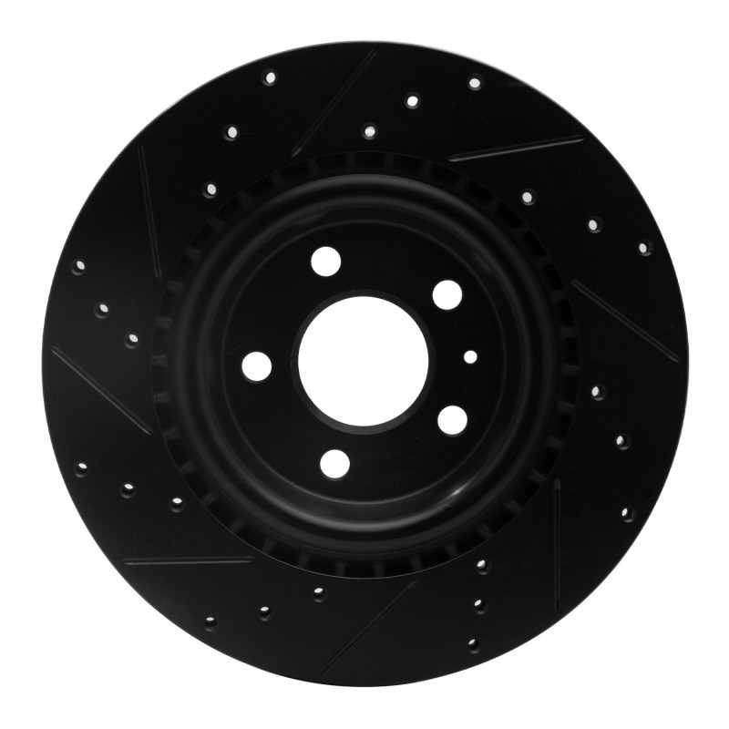 DFC Fits 08-25 Audi SQ5 Sportback Rear Right Drilled & Slotted Black Brake Rotor gallery