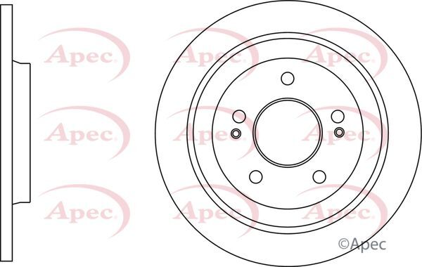 Brake Discs Pair Rear FOR HYUNDAI i30 116bhp 1.6 18->ON CHOICE2/2 Diesel Apec gallery