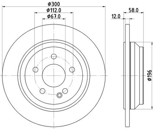 For Mercedes - Vito W447 2014-On Rear 300mm Solid Brake Discs and Pads gallery