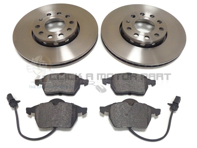 SEAT EXEO 2.0 TDi 2009-2013 FRONT 2 BRAKE DISCS & PADS SET (CHECK DISC SIZE)