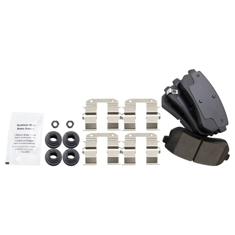 TRQ Rear Ceramic Disc Brake Pad & Rotor Kit Direct Fit w/Chemicals gallery