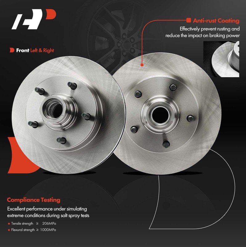 Front Disc Brake Rotors for Ford E-150 Club Wagon Econoline Econoline Club Wagon gallery