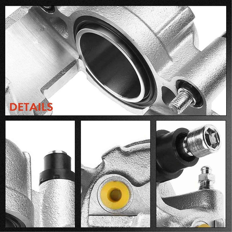 8xFront Disc Brake Rotor & Ceramic Pad + Brake Caliper for Cadillac Escalade GMC gallery